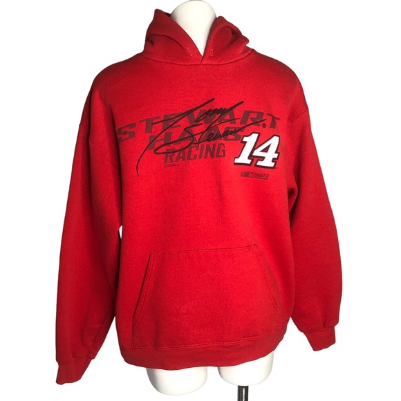 Men’s NASCAR Tony Stewart #14 Red Hoodie - Picture 5 of 12